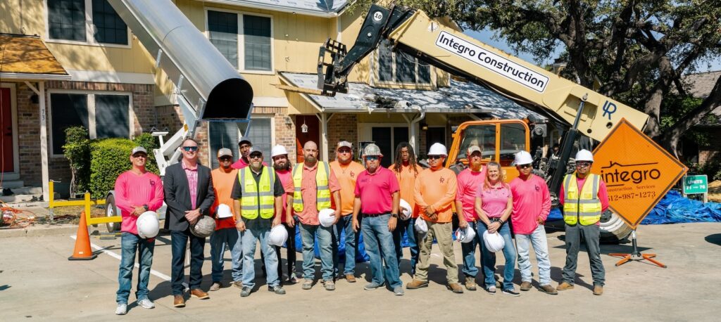 the Integro Construction Services commercial roofing team in Austin, TX